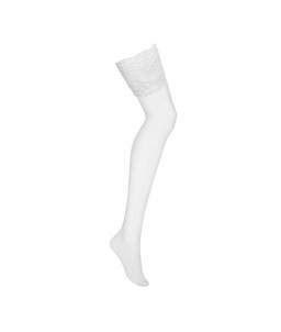 Sextoys, sexshop, loveshop, lingerie sexy : Bas & Collants : Obsessive - Sexy bas voile blanc S/M