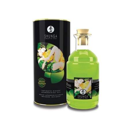 Sextoys, sexshop, loveshop, lingerie sexy : Huiles de Massage et bougies : Shunga Huile Aphrodisiaque Biologique - Thé Vert