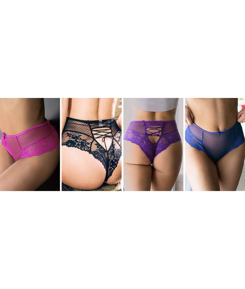 Sextoys, sexshop, loveshop, lingerie sexy : Lingerie sexy grande taille : lots de 4 tenga en dentelle S/M