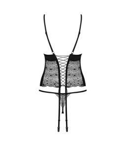 Sextoys, sexshop, loveshop, lingerie sexy : Bustiers et Corsets : Obsessive - ensemble sexy Corset Sharlotte S/M