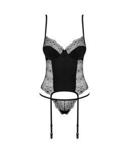 Sextoys, sexshop, loveshop, lingerie sexy : Bustiers et Corsets : Obsessive - ensemble sexy Corset Sharlotte S/M