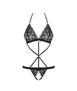 Sextoys, sexshop, loveshop, lingerie sexy : Bodys & Teddys : Obsessive - Body sexy noir ouvert S/M