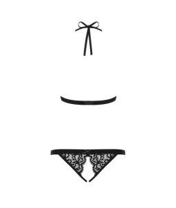 Sextoys, sexshop, loveshop, lingerie sexy : Bodys & Teddys : Obsessive - Body sexy noir ouvert S/M