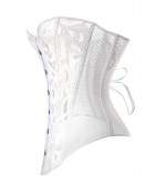Sextoys, sexshop, loveshop, sexy lingerie : Bustiers and Corsets : Sexy white bustier corset size S