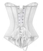 Sextoys, sexshop, loveshop, sexy lingerie : Bustiers and Corsets : Sexy white bustier corset size S