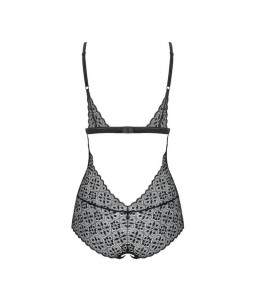 Sextoys, sexshop, loveshop, lingerie sexy : Bodys & Teddys : Obsessive - Body shibu ouvert noir Sexy S/M