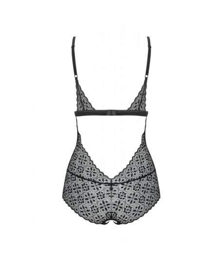 Sextoys, sexshop, loveshop, lingerie sexy : Bodys & Teddys : Obsessive - Body shibu ouvert noir Sexy S/M