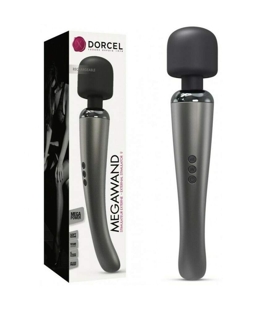 Sextoys, sexshop, loveshop, lingerie sexy : Stimulateur Clitoris : Dorcel Stimulateur clitoridien Megawand Silver