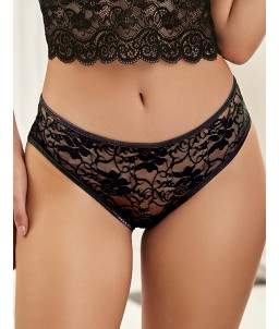 Sextoys, sexshop, loveshop, lingerie sexy : Strings & Boxers : Culotte Cancan sans Entrejambe Noir