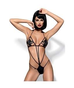 Sextoys, sexshop, loveshop, lingerie sexy : Bodys & Teddys : Obsessive - Sexy Body string Luiza noir S/M