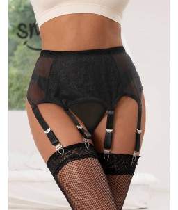 Sextoys, sexshop, loveshop, lingerie sexy : Porte jarretelles : Porte-jarretelles noir S/M