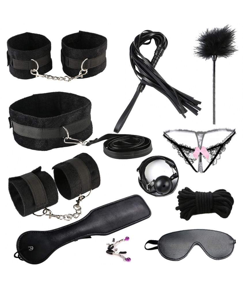 ❤ boutique BDSM - Ensemble BDSM Noir - boutique BDSM Fetish