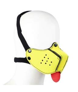 Sextoys, sexshop, loveshop, lingerie sexy : Baillons : Museau chien bdsm jaune vert