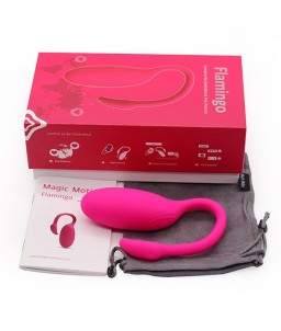 Sextoys, sexshop, loveshop, lingerie sexy : Vibro Oeuf : Magic Motion - Flamingo