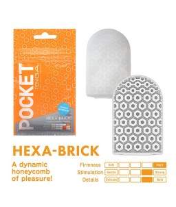 Sextoys, sexshop, loveshop, lingerie sexy : Vagin Artificiel : Masturbateur Tenga Pocket Hexa Brick