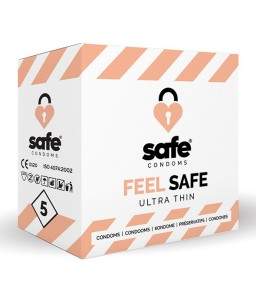 Sextoys, sexshop, loveshop, lingerie sexy : Préservatifs : Préservatifs Feel Safe X5