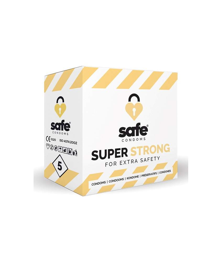 Sextoys, sexshop, loveshop, lingerie sexy : Préservatifs : Préservatifs Super strong Safe X5