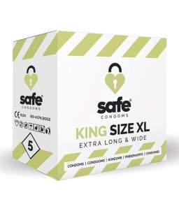 Sextoys, sexshop, loveshop, lingerie sexy : Préservatifs : Préservatifs King Size XL Safe X5