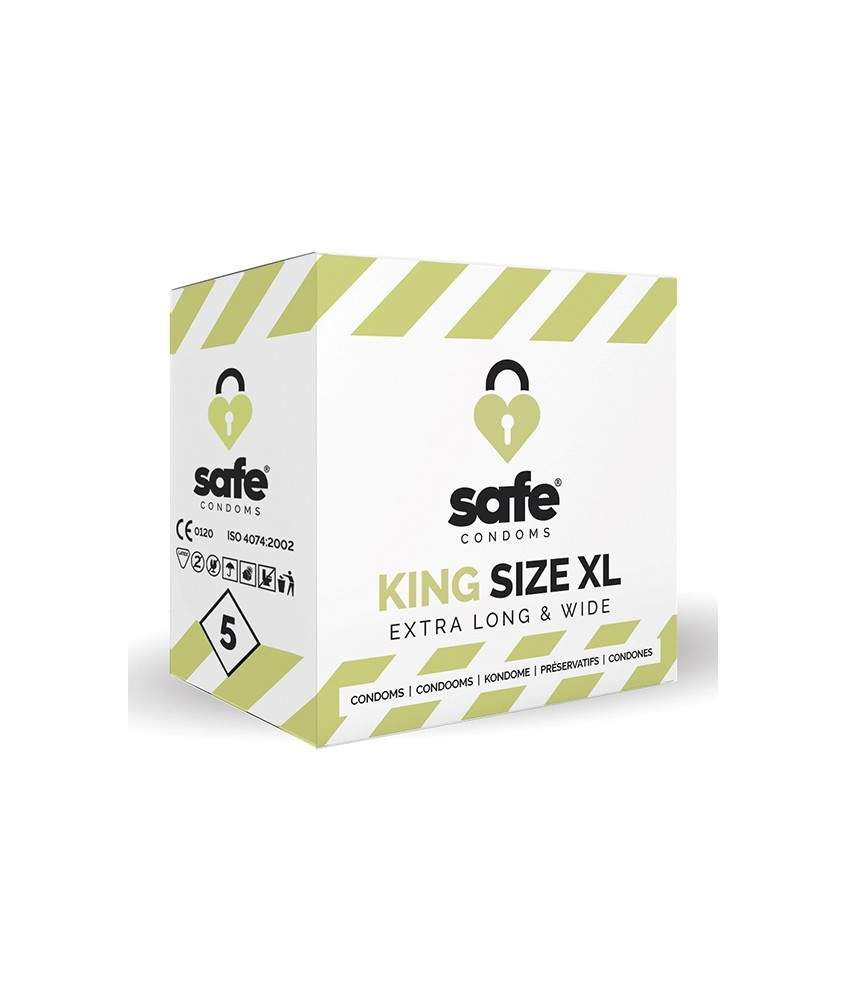 Sextoys, sexshop, loveshop, lingerie sexy : Préservatifs : Préservatifs King Size XL Safe X5