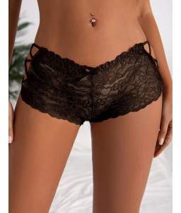 Sextoys, sexshop, loveshop, lingerie sexy : Strings & Boxers : Sexy String dentelle noir avec laçage