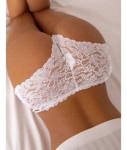 Sextoys, sexshop, loveshop, lingerie sexy : Strings & Boxers : Sexy String dentelle blanc avec laçage sur les côtés