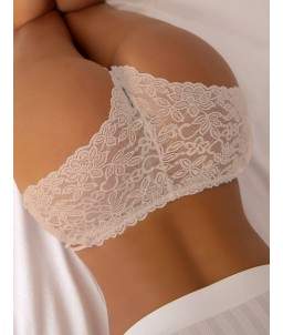 Sextoys, sexshop, loveshop, lingerie sexy : Strings & Boxers : Tanga en dentelle ecru