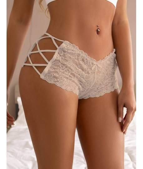 Sextoys, sexshop, loveshop, lingerie sexy : Strings & Boxers : Tanga en dentelle ecru