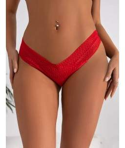 Sextoys, sexshop, loveshop, lingerie sexy : Lingerie sexy ouverte : Sexy String ouvert rouge