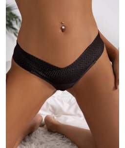 Sextoys, sexshop, loveshop, lingerie sexy : Lingerie sexy ouverte : Sexy String ouvert noir