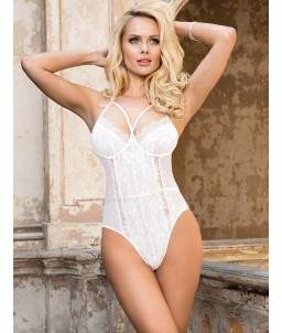 Sextoys, sexshop, loveshop, lingerie sexy : Bodys & Teddys : Body sexy Blanc S/M