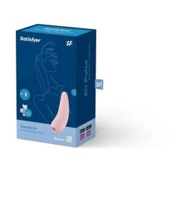 Sextoys, sexshop, loveshop, lingerie sexy : Stimulateur Clitoris : Satisfyer -Curvy 2 + rose ou blanc