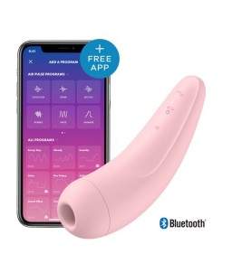 Sextoys, sexshop, loveshop, lingerie sexy : Stimulateur Clitoris : Satisfyer -Curvy 2 + rose ou blanc