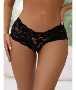 Sextoys, sexshop, loveshop, lingerie sexy : Strings & Boxers : Sexy Shorty dentelle noir S/M