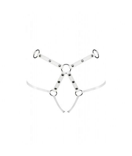 Sextoys, sexshop, loveshop, lingerie sexy : Harnais bdsm : Obsessive - Harnais sexy Blanc S/L