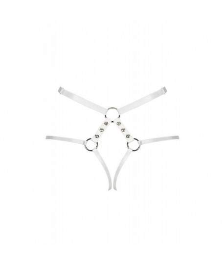Sextoys, sexshop, loveshop, lingerie sexy : Harnais bdsm : Obsessive - Harnais sexy Blanc S/L