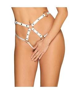 Sextoys, sexshop, loveshop, lingerie sexy : Harnais bdsm : Obsessive - Harnais sexy Blanc S/L