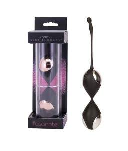 Sextoys, sexshop, loveshop, lingerie sexy : Boules de Geisha : Boules de Geisha Vibe Therapy noir et argent