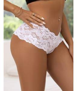 Sextoys, sexshop, loveshop, lingerie sexy : Strings & Boxers : Sexy Shorty dentelle Blanc S/M