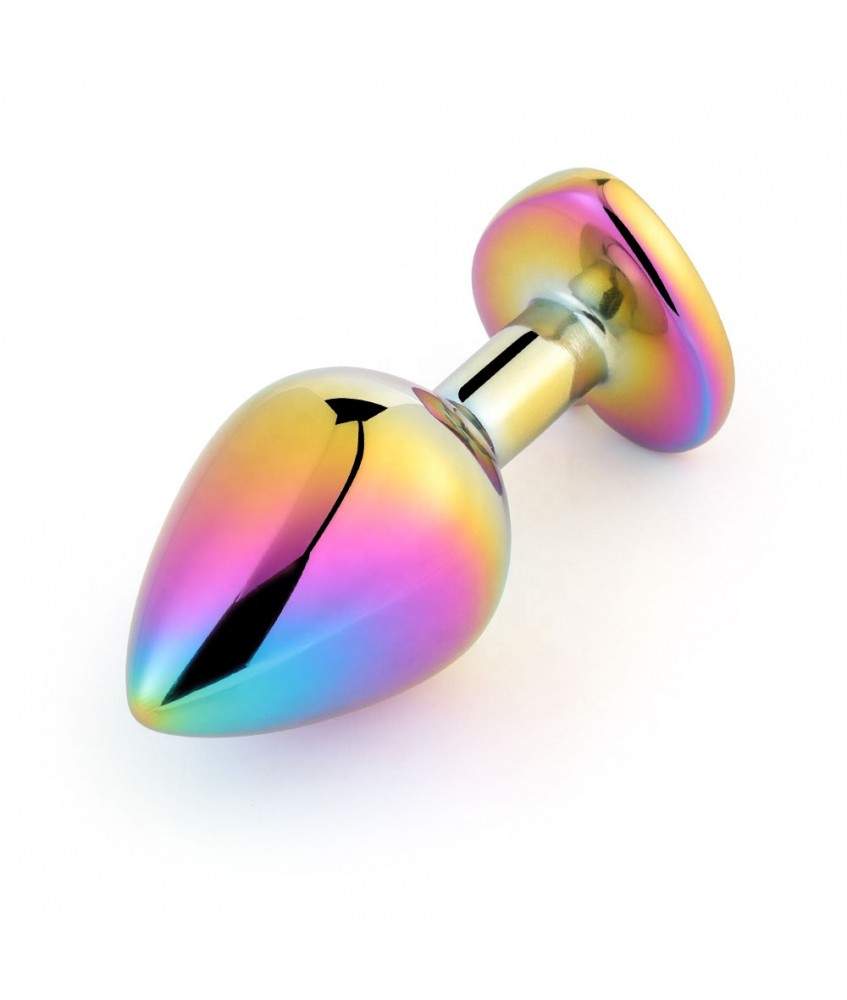 Sextoys, sexshop, loveshop, lingerie sexy : Rosebud - bijou anal : Bijou anal Rosebud Coeur Rainbow M rose