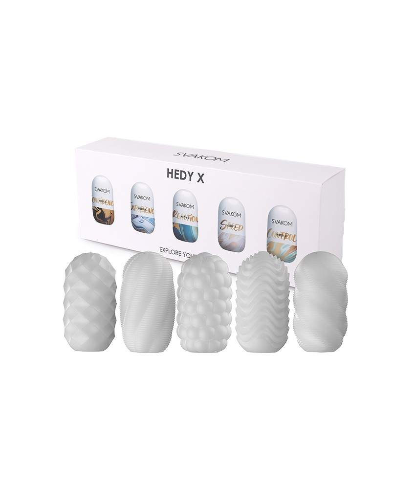 Sextoys, sexshop, loveshop, lingerie sexy : Vagin Artificiel : Svakom pack de 5 Hedy X masturbateur