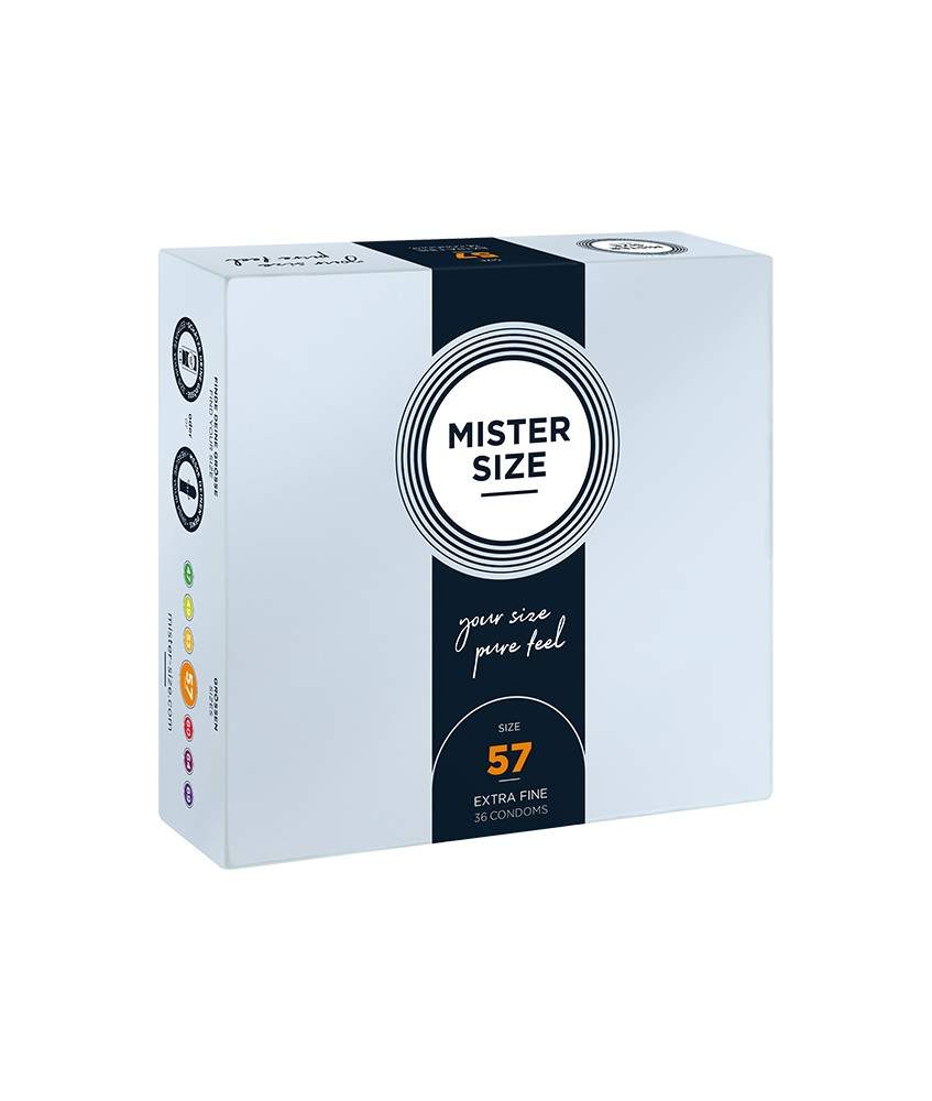 Sextoys, sexshop, loveshop, lingerie sexy : Préservatifs : Mister size Préservatifs X36 T 57