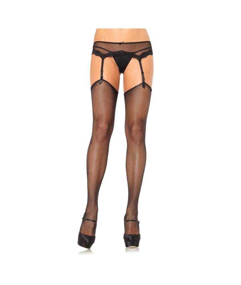 Sextoys, sexshop, loveshop, lingerie sexy : Bas & Collants : Leg Avenue - Sexy bas noir résille