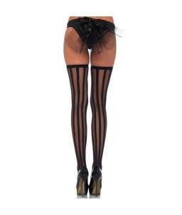 Sextoys, sexshop, loveshop, lingerie sexy : Bas & Collants : Leg Avenue - Sexy bas noir rayé