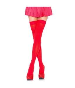 Sextoys, sexshop, loveshop, lingerie sexy : Bas & Collants : Leg Avenue - Sexy Bas rouge opaque