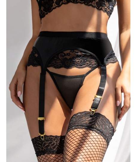 Sextoys, sexshop, loveshop, lingerie sexy : Porte jarretelles : porte jarretelles dentelle et similli cuir