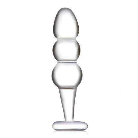 Sextoys, sexshop, loveshop, lingerie sexy : Gode en Verre : Plug Anal Godemichet en Verre Transparent Dildo Butt Plug