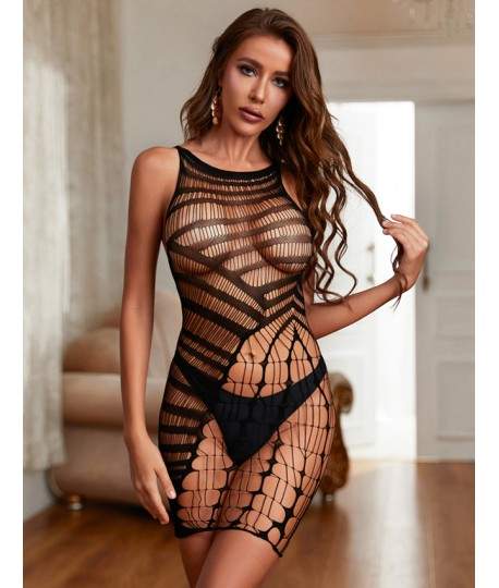 Sextoys, sexshop, loveshop, lingerie sexy : Robes sexy : Robe résille noir sexy