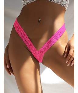 Sextoys, sexshop, loveshop, lingerie sexy : Strings & Boxers : Sexy Mini String dentelle Rose