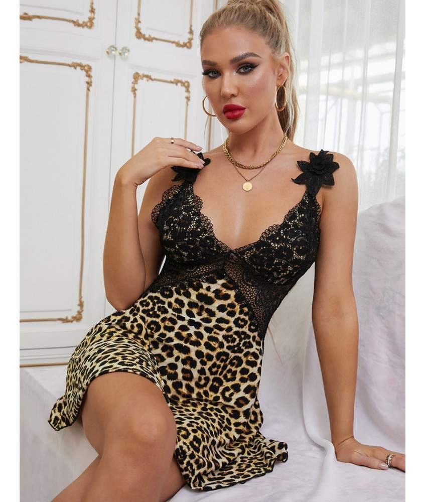 Sextoys, sexshop, loveshop, lingerie sexy : Nuisettes sexy : Sexy Nuisette léopard