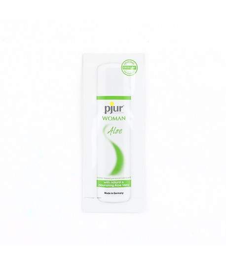 Sextoys, sexshop, loveshop, lingerie sexy : Lubrifiant à base d'eau : Pjur sachet Woman Aloe vera 2ml
